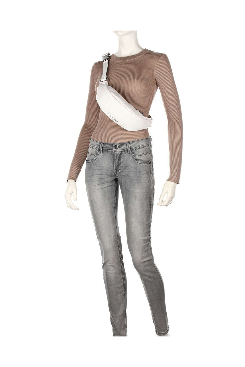 Calvin Klein Ny Shaped Waistbag Md Kadın Bel Çantası White