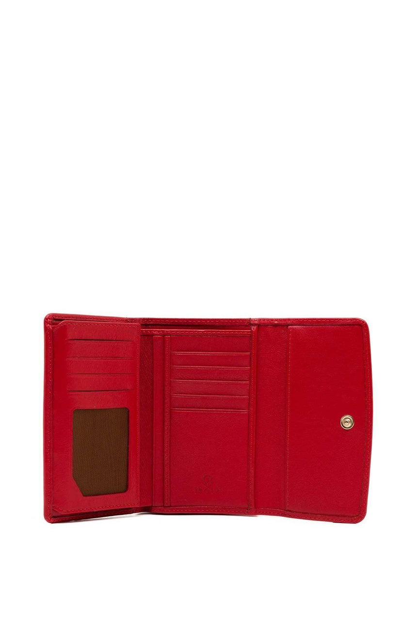 Isola Nicol Kadın Hakiki Deri Cüzdan Kırmızı