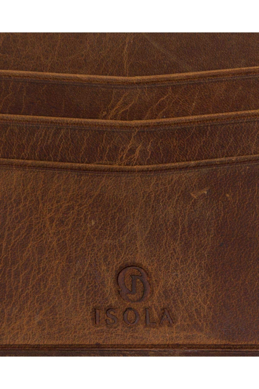 Isola Lionel Erkek Hakiki Deri Cüzdan Camel