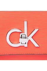 Calvin Klein Ew Conv Flap Xbody Md Eyelets Kadın Omuz Çantası Vibrant Coral