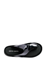 Pierre Cardin Kadın Terlik Rugan Siyah
