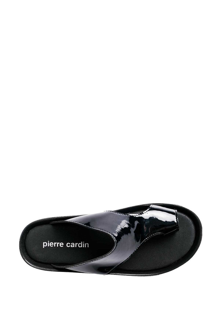 Pierre Cardin Kadın Terlik Rugan Siyah