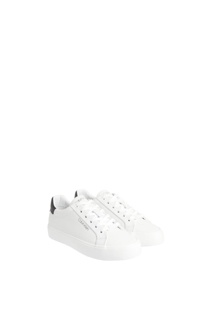 Calvin Klein Vulc Lace Up Lth Kadın Sneakers White - Black