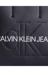 Calvin Klein Sculpted Monogram Mini Tote Kadın El Çantası Black