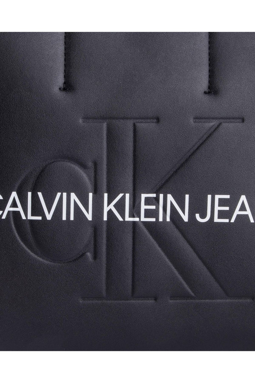 Calvin Klein Sculpted Monogram Mini Tote Kadın El Çantası Black