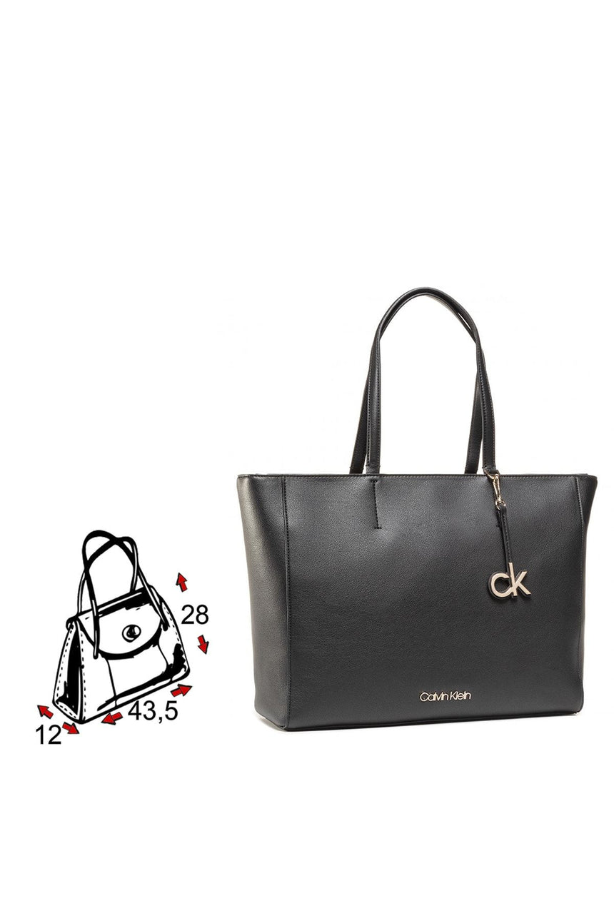 Calvin Klein Shopper Md Kadın Omuz Çantası Black