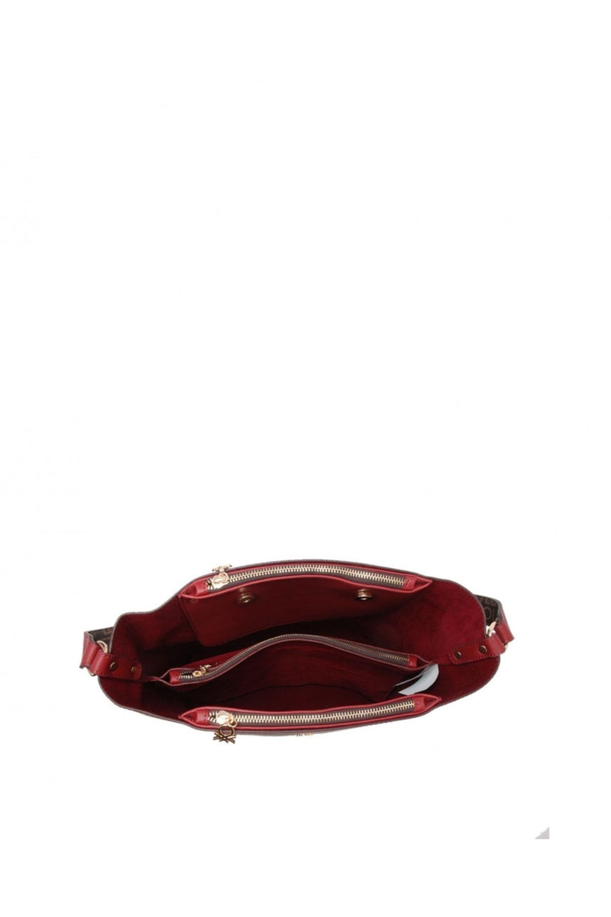 Benetton Mono Yüzey Kadın Kol Çantası Siyah