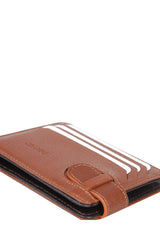 Grande Banknot Tutucu Mini El Portföyü Taba - Kahve