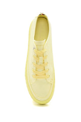 Tommy Hilfiger Kadın Monochromatic Sneakers Lemon Twist