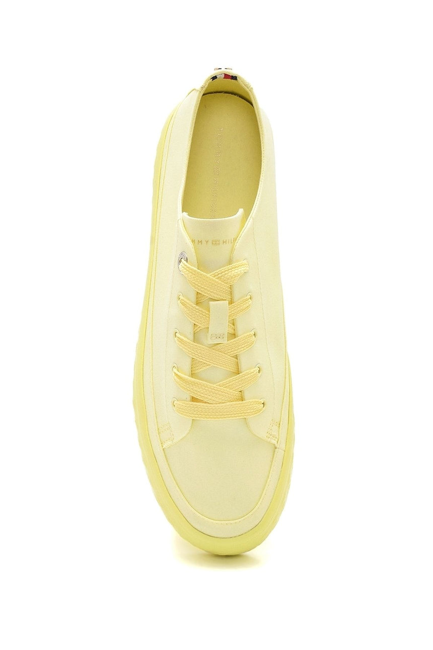 Tommy Hilfiger Kadın Monochromatic Sneakers Lemon Twist