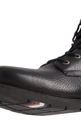 Tommy Hilfiger Erkek Warm Corporate Mix Lace Boot - Bot Black