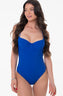 Calvin Klein One Piece Swim Askılı Mayo Blue