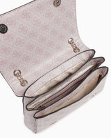 Guess Noelle Convertible Satchel Çapraz Askılı Çanta Orchid Logo