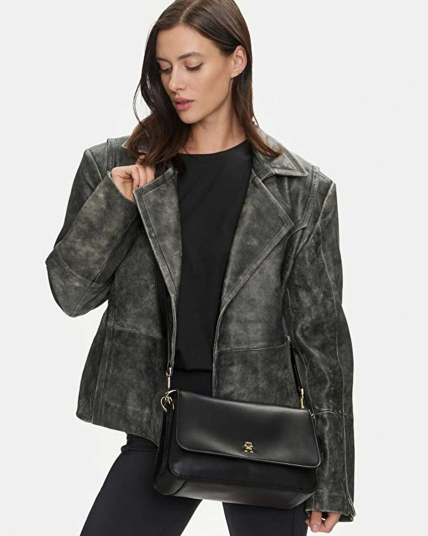 Tommy Hilfiger Fresh Shoulder Bag Omuz Çantası Black