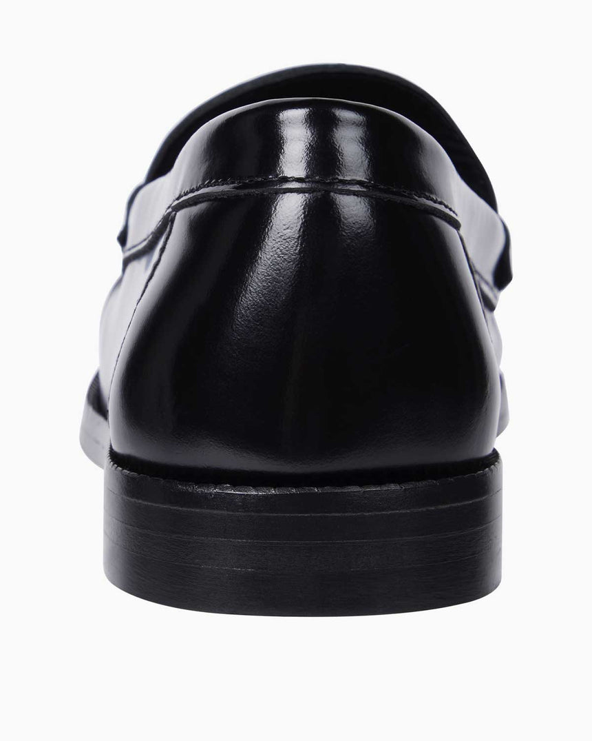 Tommy Hilfiger Loaföre Abrasivato Deri Ayakkabı Black