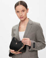 Tommy Hilfiger Refined Chain Zincir Detaylı Omuz Çantası Black