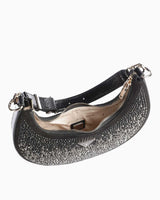 Guess Lua Small Taşlı Omuz Çantası Black