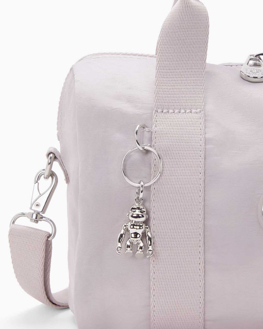 Kipling Bina M Basic Elevated Omuz Çantası Gleam Silver