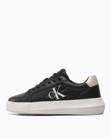 Calvin Klein Chunky Cupsole Laceup Lth Ml Mtl Kadın Sneaker Black/Eggshell