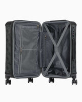 Guess Berta 22 In 8-Wheeler Monogram Desenli Orta Boy Valiz Coal Logo