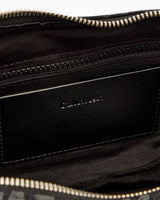 Calvin Klein Monogram Desenli Sıkıştırılmış Kadın Omuz Çantası Black