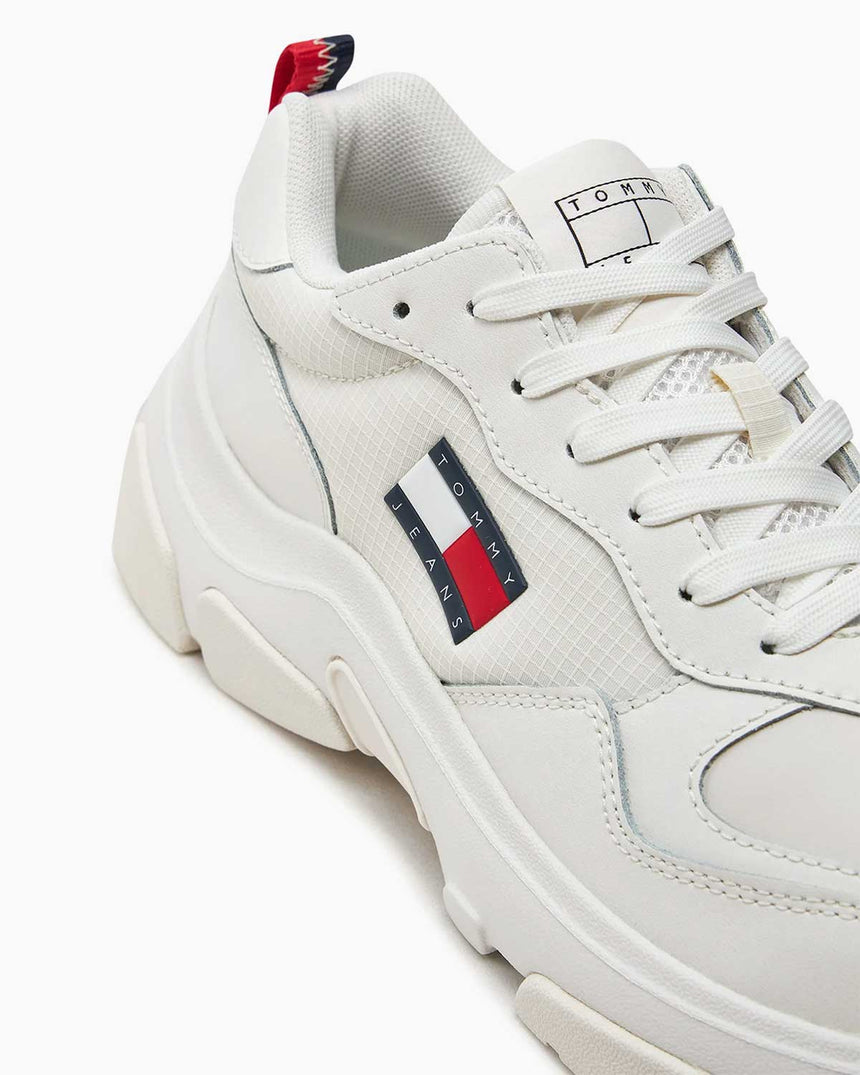 Tommy Hilfiger Lightweight Hybrid Runner Sneaker Ecru