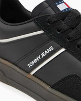 Tommy Hilfiger Leather Retro Cupsole Sneaker Black