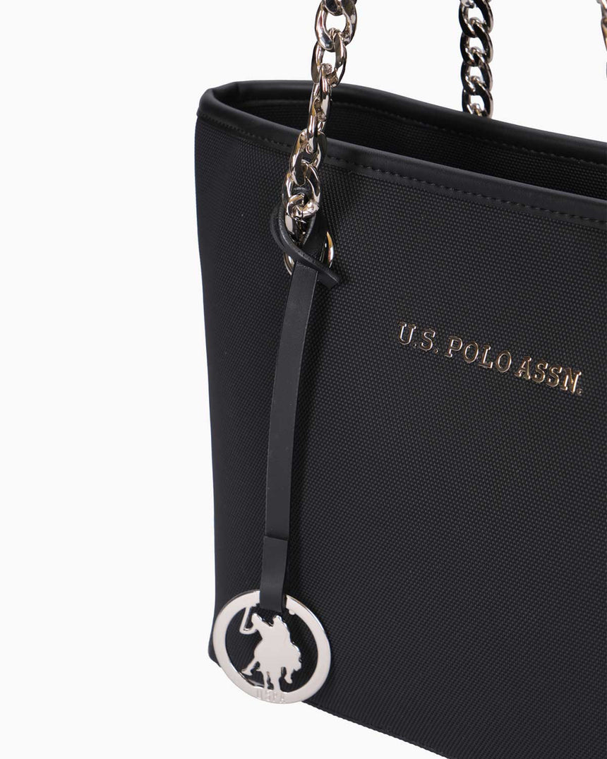 Us Polo Assn Zincir Detaylı Omuz Çantası Siyah