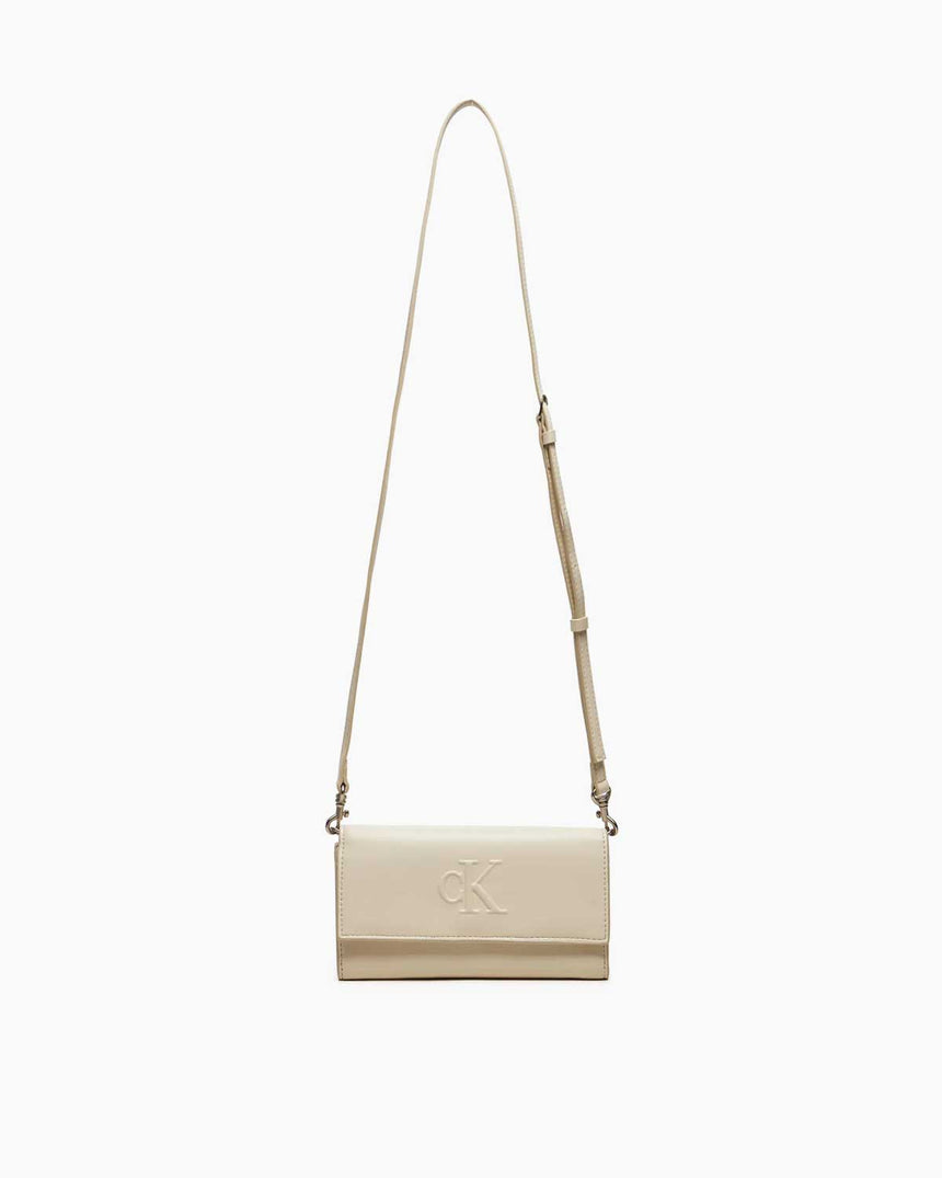 Calvin Klein Sculpted Long Fold Omuz Çantası Birch