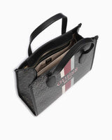 Guess Silvana 2 Compartmen El Çantası Charcoal Logo