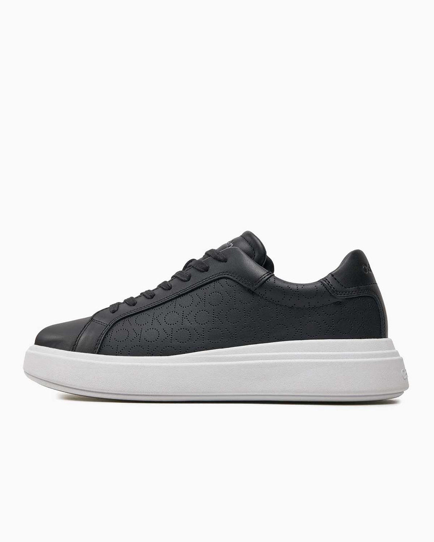 Calvin Klein Low Top Lace Up Sneakers Black Mono