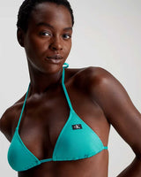 Calvin Klein Triangle Swim Tops Bikini Üstü Blue