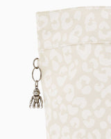 Kipling Colissa Elevated Jacquard Omuz Çantası White Cheetah