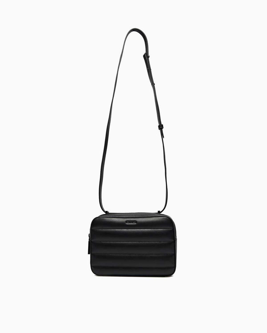 Calvin Klein Line Quilt Crossover Camera Bag CK Black