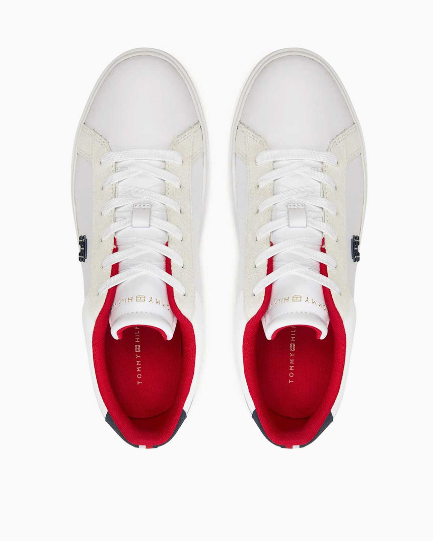 Tommy Hilfiger Platform Court Logolu Sneaker White