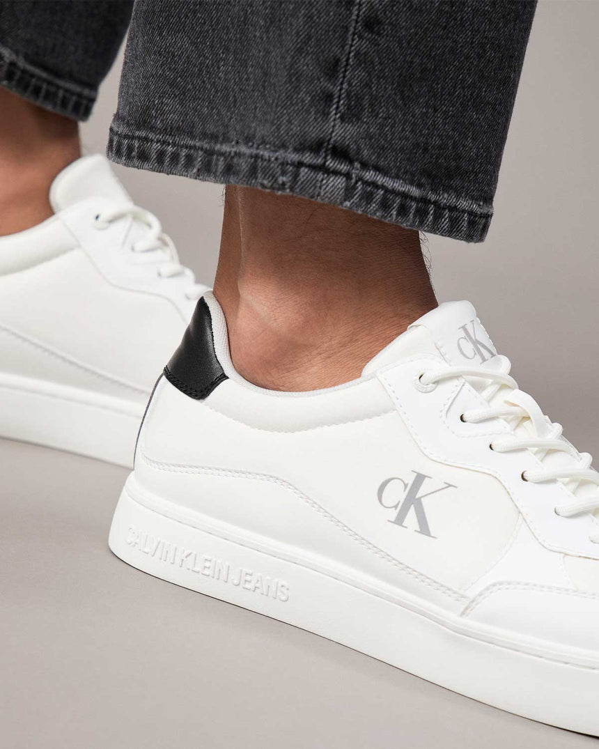 Calvin Klein Classic Cupsole Tech Ripstop Sneaker Bright White/Black