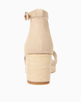 Tommy Hilfiger Flag Criss Cros Wedge Espadrilles Topuklu Sandalet Horseradish