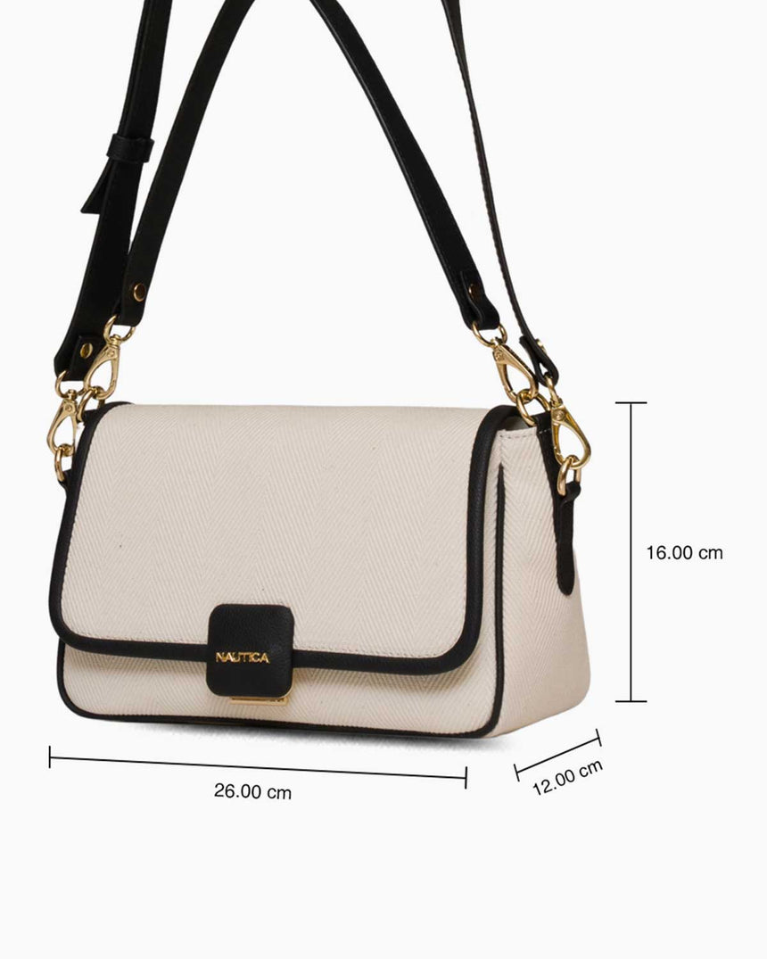 Nautica Kadın Omuz Çantası Bej - Siyah