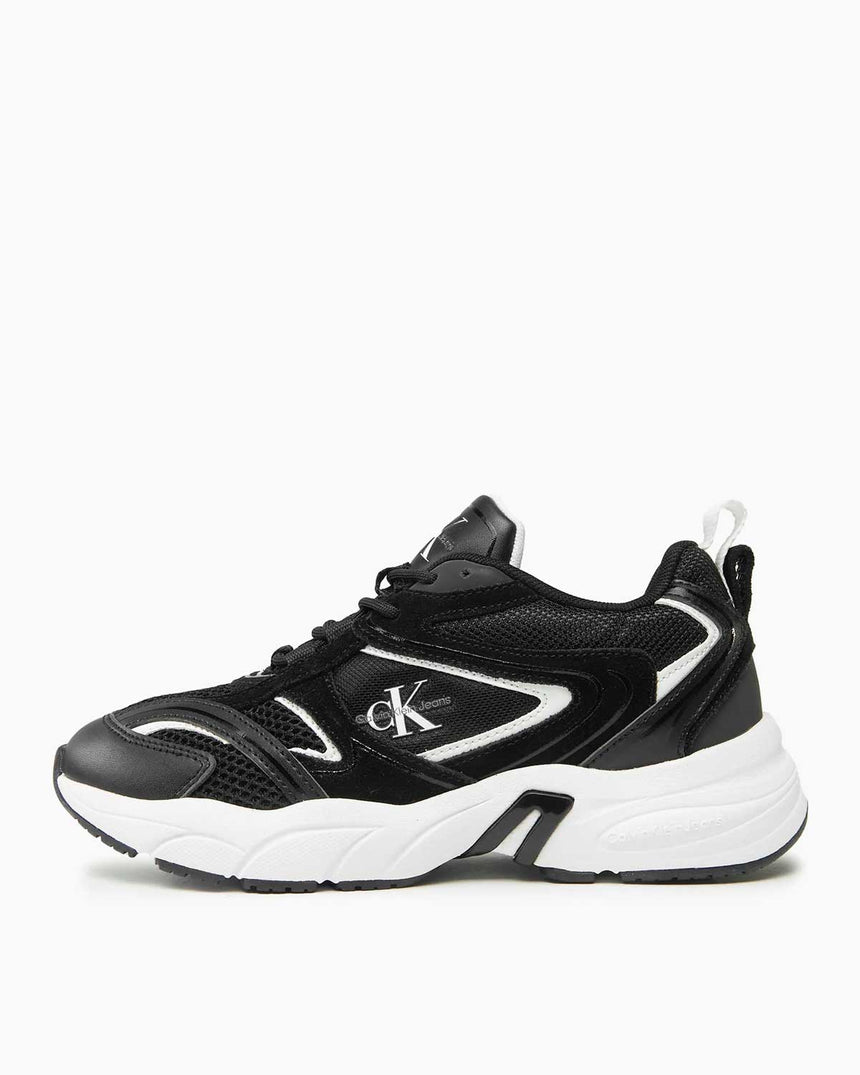 Calvin Klein Retro Tennis Runner Sneakers Black/Bright White