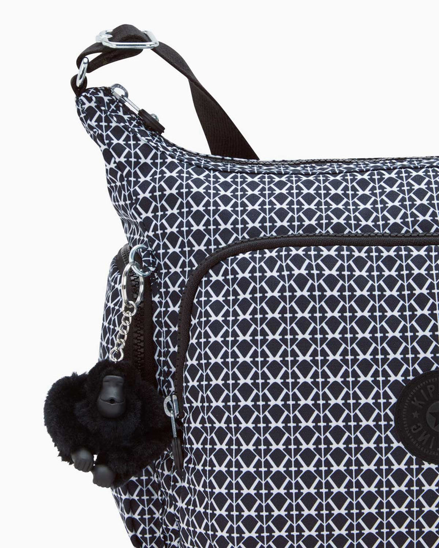Kipling Gabbie Basic Omuz Çantası Signature Print