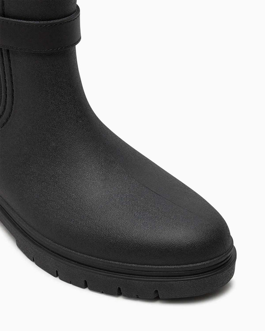 Tommy Hilfiger Stud Rubberised Nautical Rainboot Black