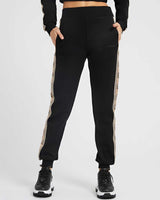 Guess Britney Pamuklu Regular Fit Cepli Jogger Eşofman Altı Jet Black A996