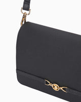 Us Polo Assn Gold Logo Detaylı Ayarlanabilir Çapraz Askılı Çanta Siyah