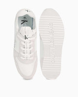 Calvin Klein Runner Sock Lace Up Sneakers Bright White/Eggshell