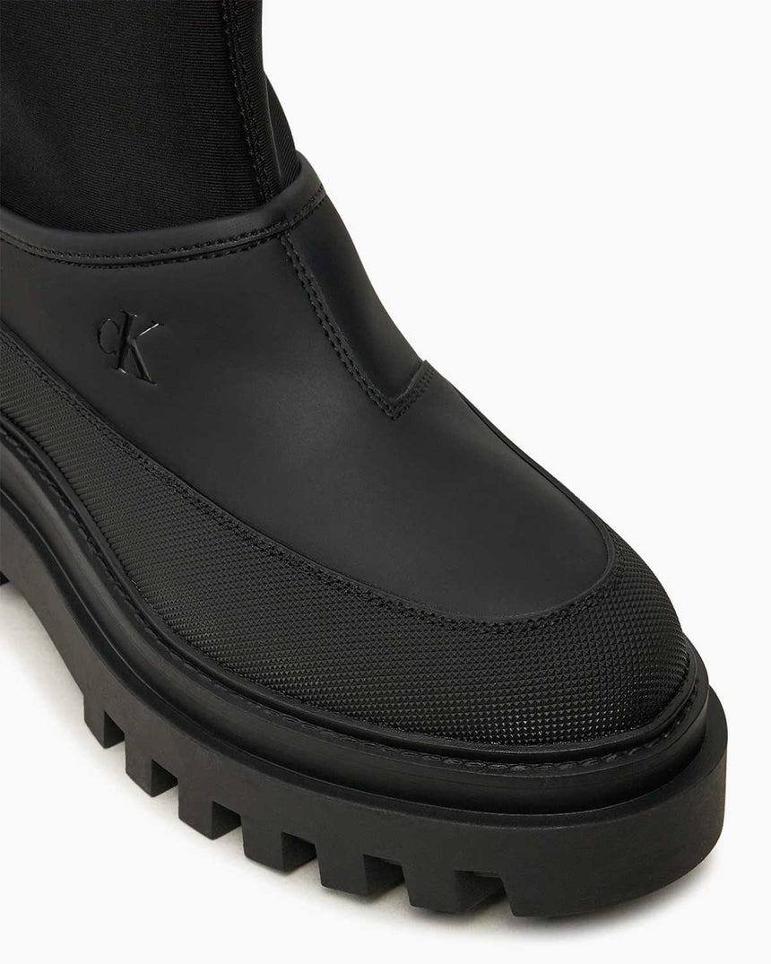 Calvin Klein Jeans Flatform Low Boots Triple Black