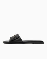 Calvin Klein Flat Slide Metal Logolu Terlik Black