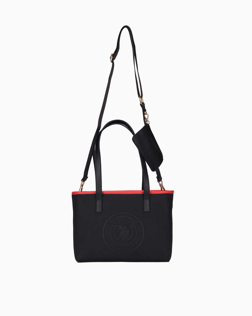 Us Polo Assn Mini Cüzdan Detaylı El Çantası Beyaz