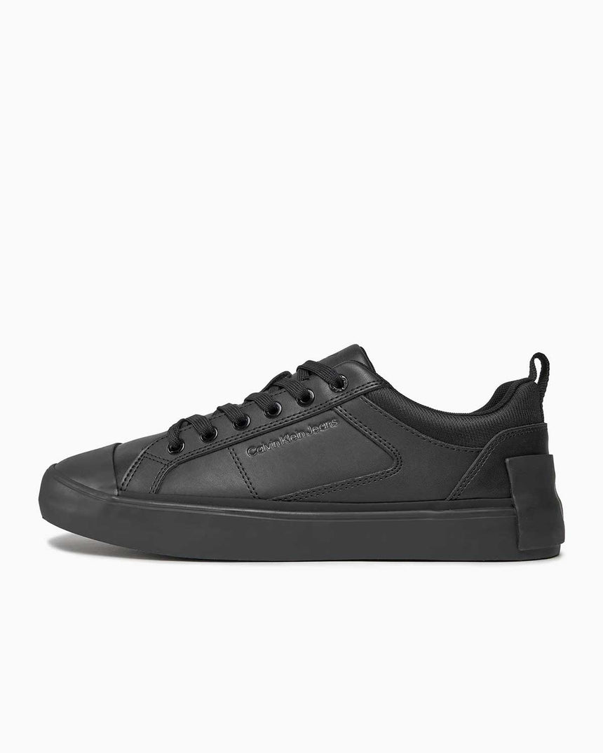 Calvin Klein Vulcanized Lace Up Sneakers Triple Black