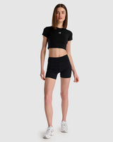 New Balance Kadın Crop Tshirt Siyah