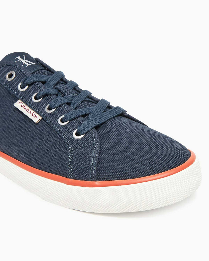 Calvin Klein Monaco Düşük Bilek Erkek Sneaker Calvin Navy/Bright White/Tigerlily